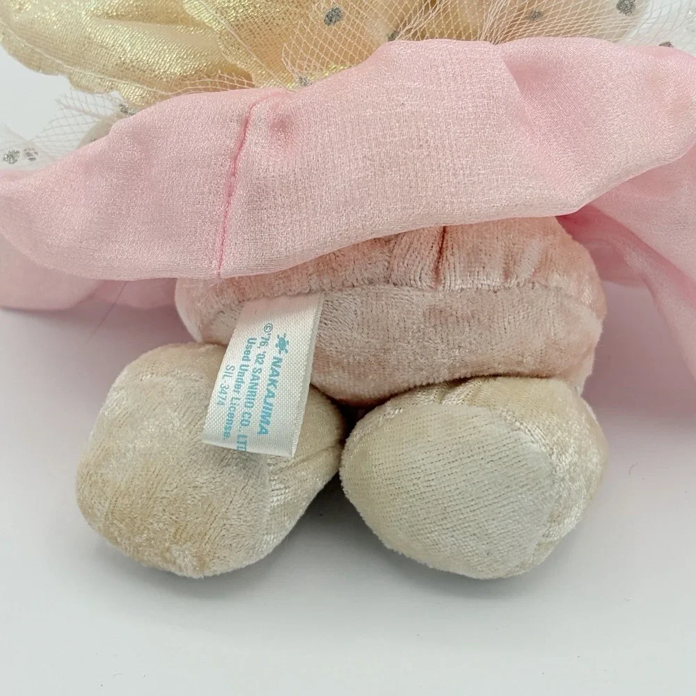 2002 Hello Kitty Sanrio‎ Beanie Plush NAKAJIMA PINK Angel Fairy Rare 6
